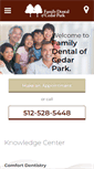 Mobile Screenshot of familydentalofcedarpark.com